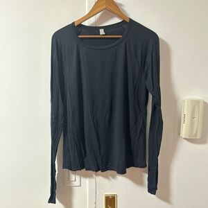 Alo Long Sleeve Workout Shirt Black